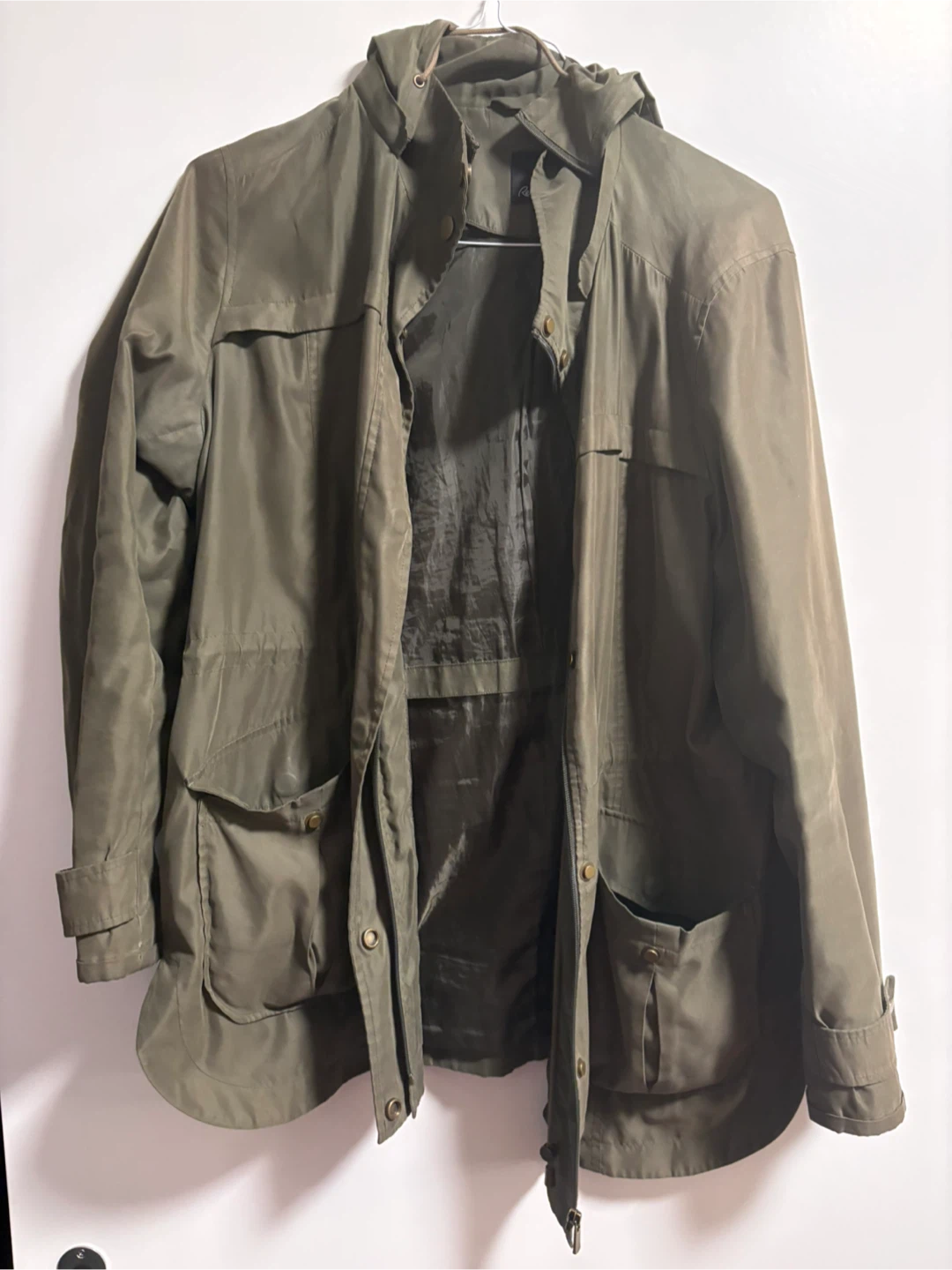 Reitmans Olive Green Hooded Jacket XL