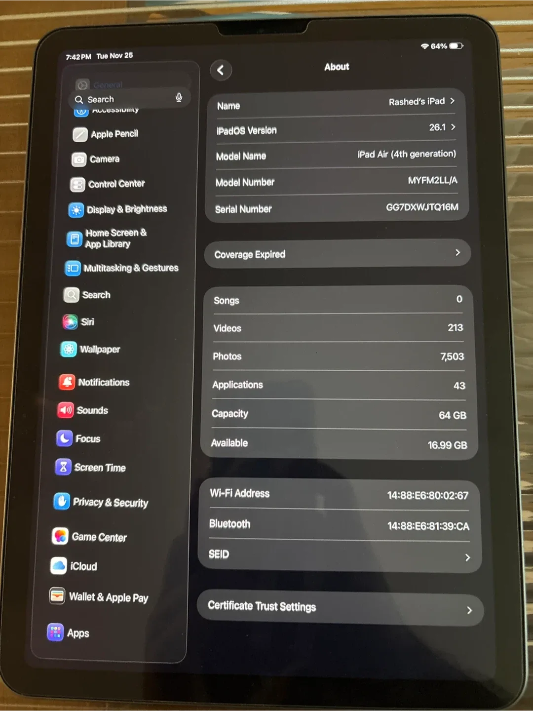 Apple iPad Air (4th generation) 64GB image indicator(3)