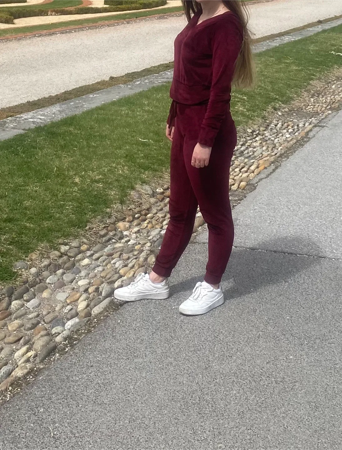 Burgundy Velvet Tracksuit image indicator(3)