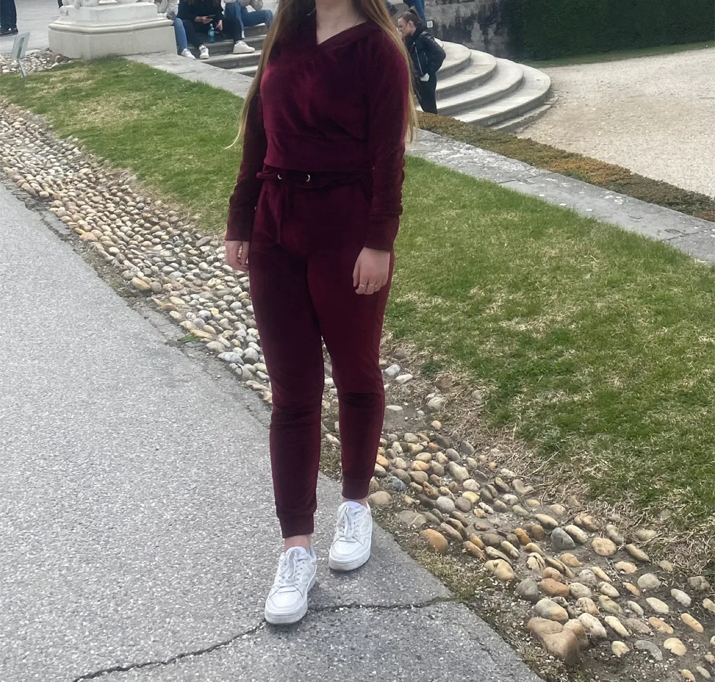 Burgundy Velvet Tracksuit image indicator(2)