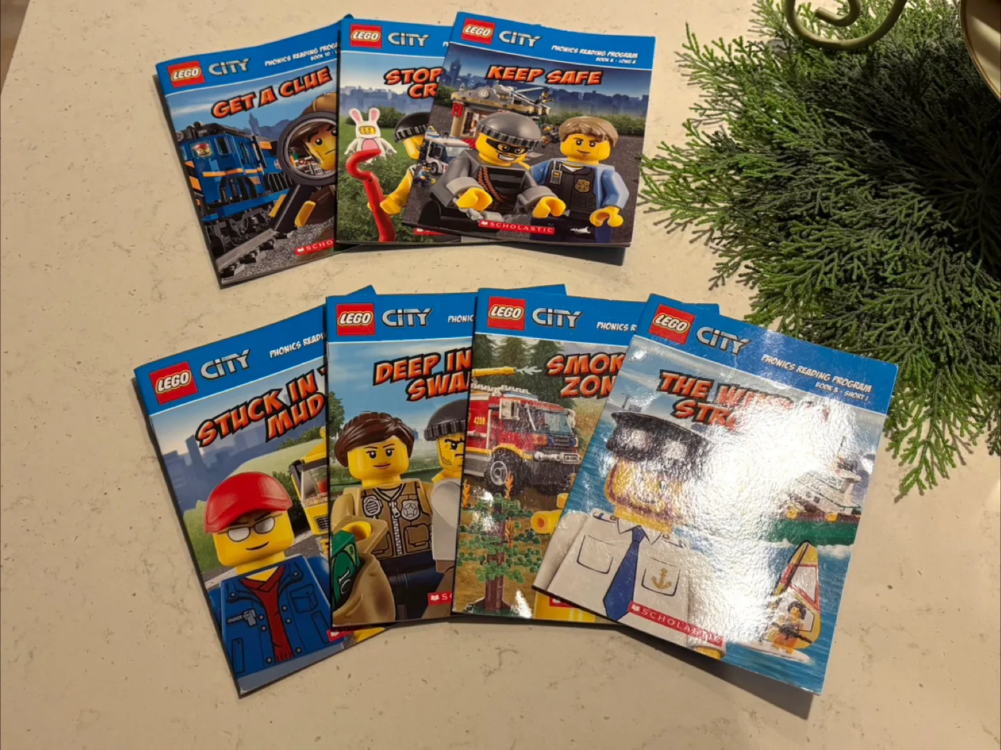 7 LEGO City Phonics Reading Program Books