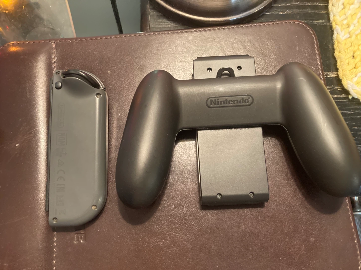 Nintendo Switch Joy-Con Grip and Black Joy-Con - photo 2