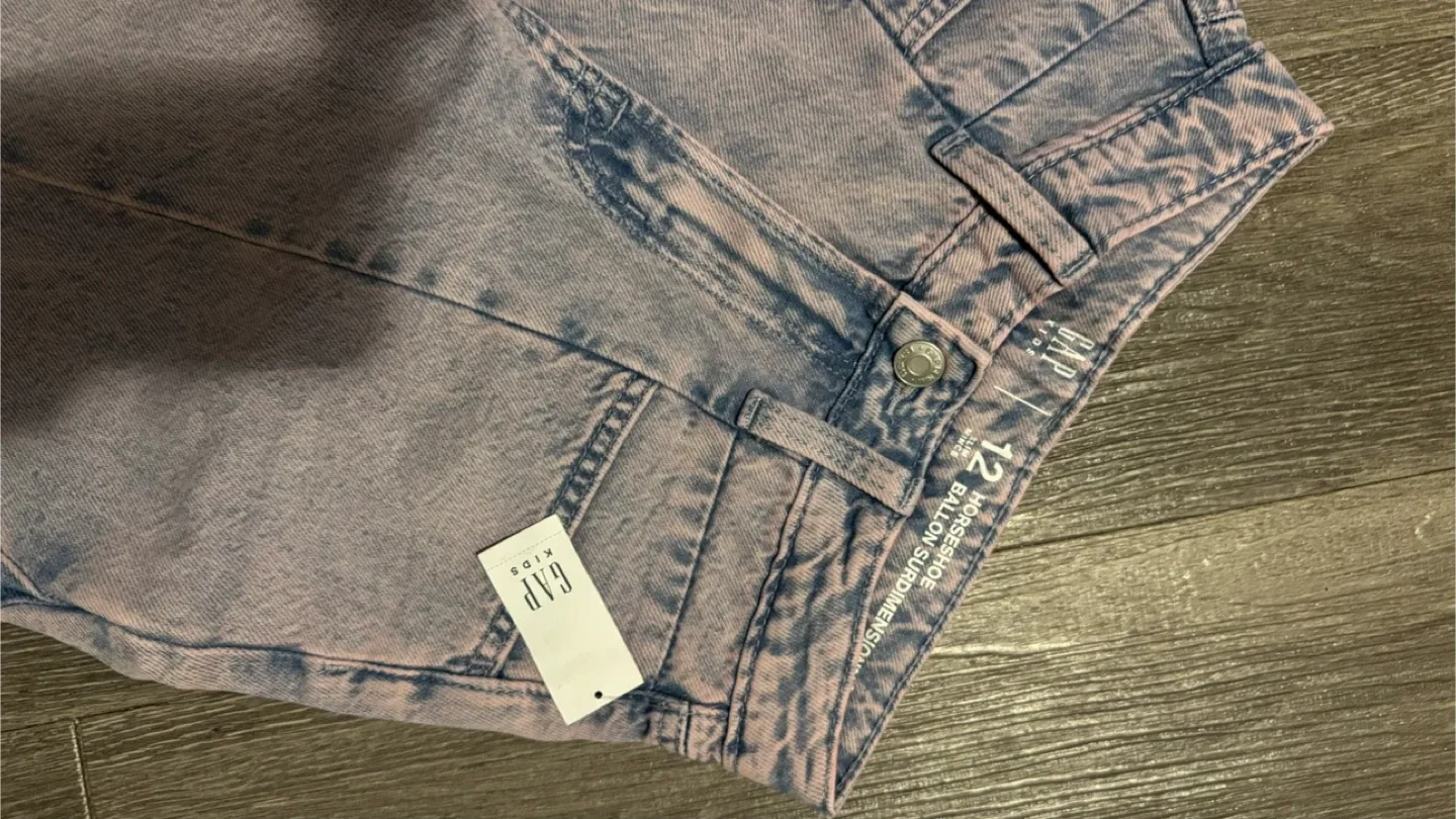 New GAP Kids Horseshoe Balloon Jeans - Size 12small image indicator(3)