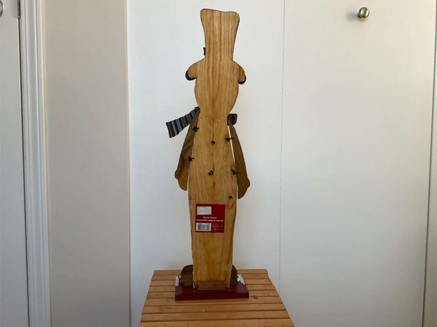 Christmas Wood and Metal Snowman - photo 2