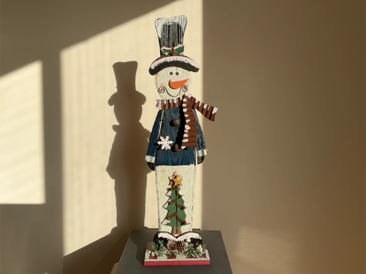 Christmas Wood and Metal Snowman - photo 4