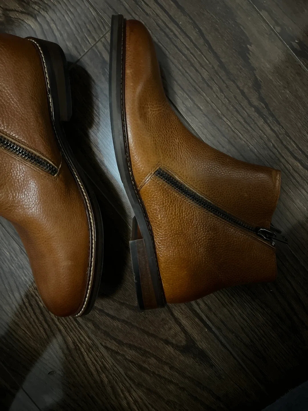 Reaction Kenneth Cole Brown Leather Boots Size 8 image indicator(5)