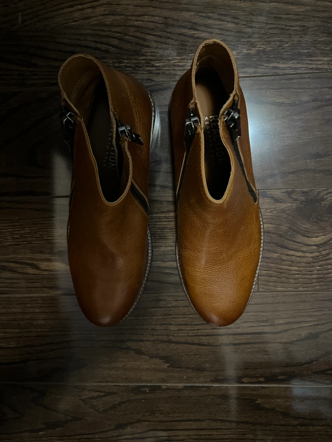 Reaction Kenneth Cole Brown Leather Boots Size 8