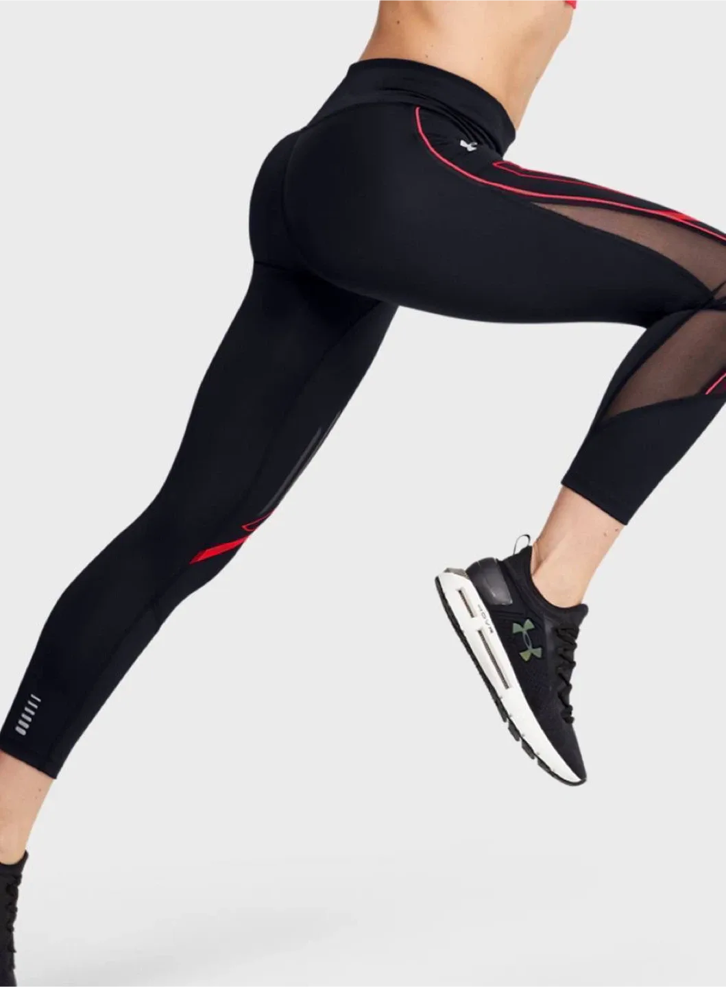 Graphic Ankle Crop Women's Black Tights size L, Under Armour image indicator(6)