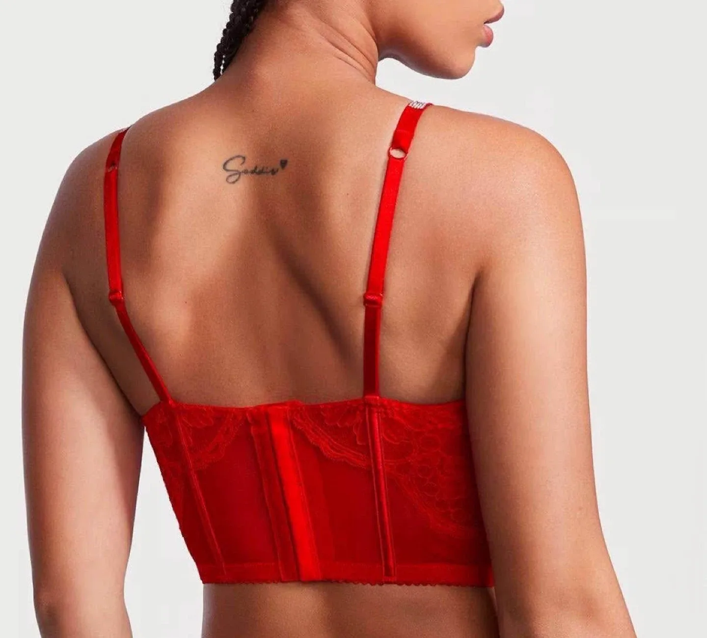 Victoria's Secret Red Lace Corset push up, 38 DD(E) image indicator(4)