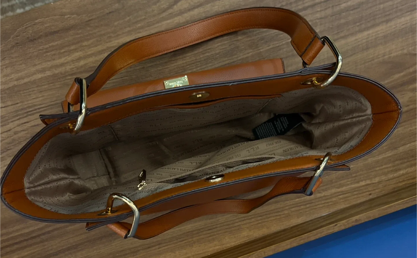 Ralph Lauren Brown  Tote Bag image indicator(5)