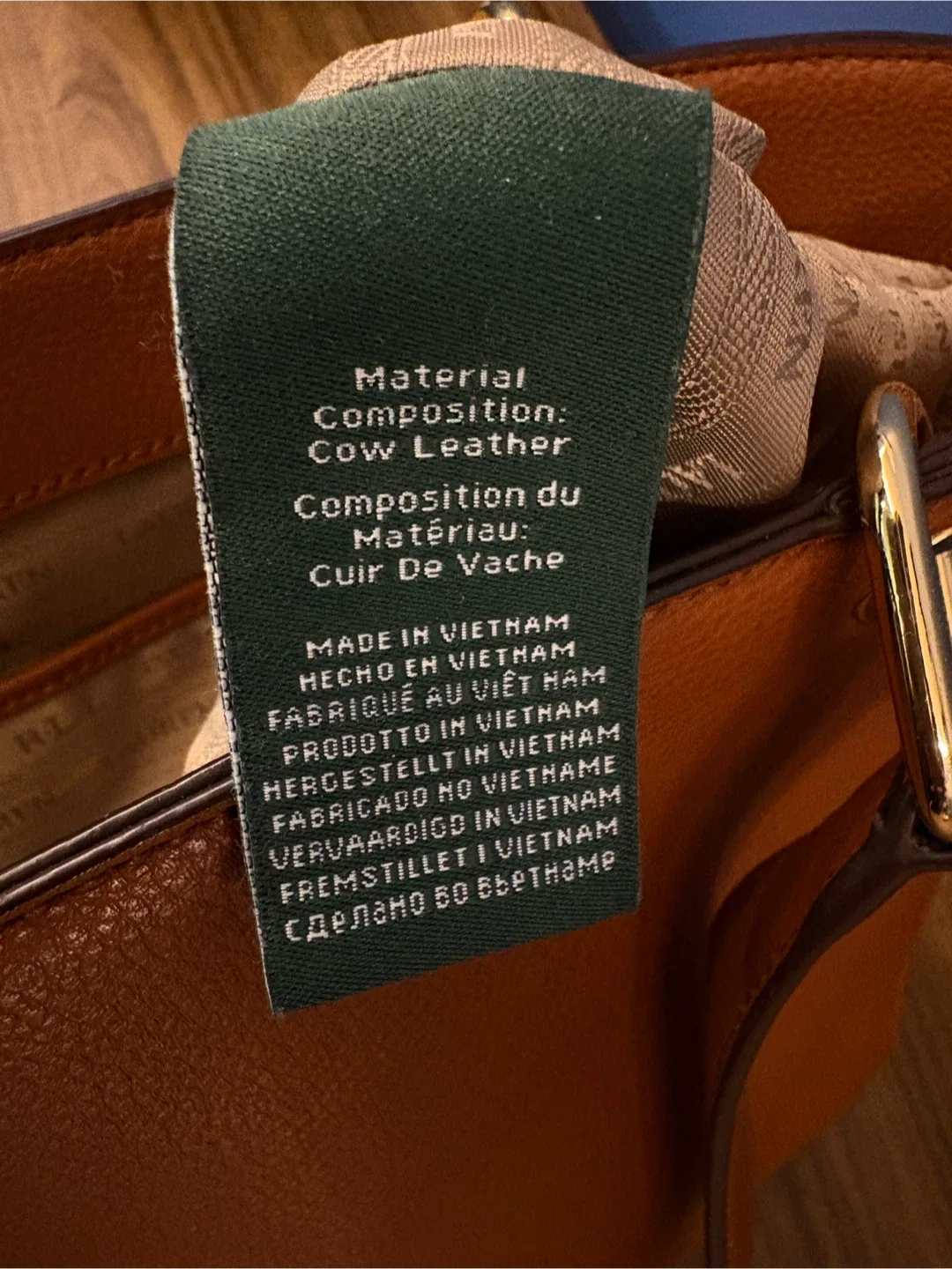 Ralph Lauren Brown  Tote Bag image indicator(4)