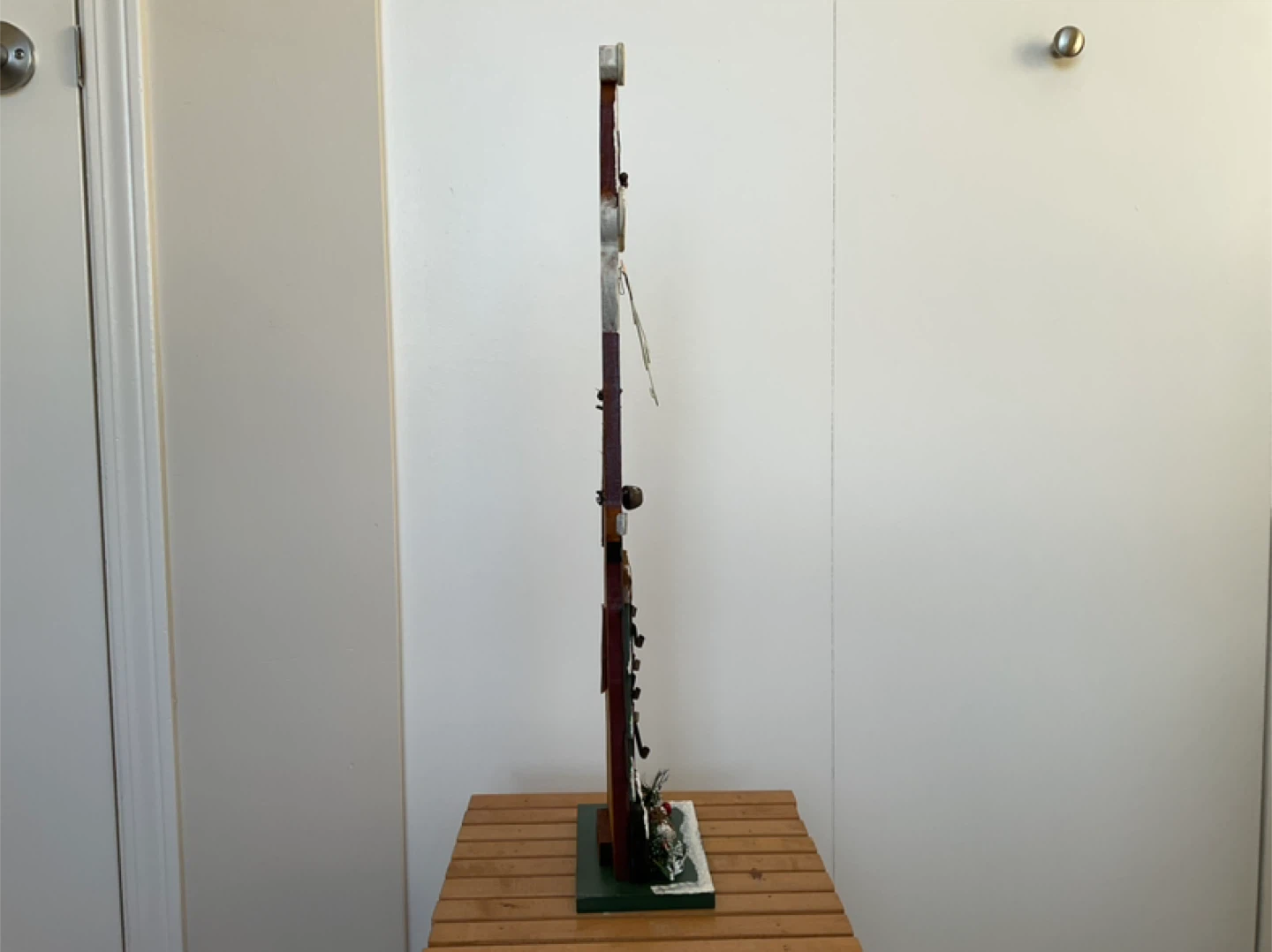 Christmas Wood and Metal Santa Claus - photo 3