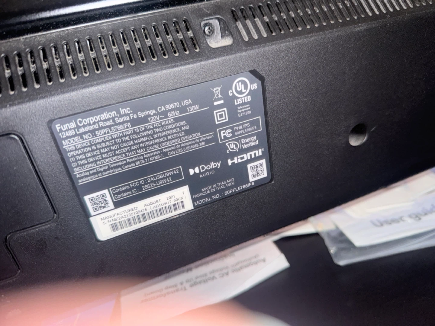Philips 5766 Series 4K Android TV (2021)- 50”-moving out sale - photo 2