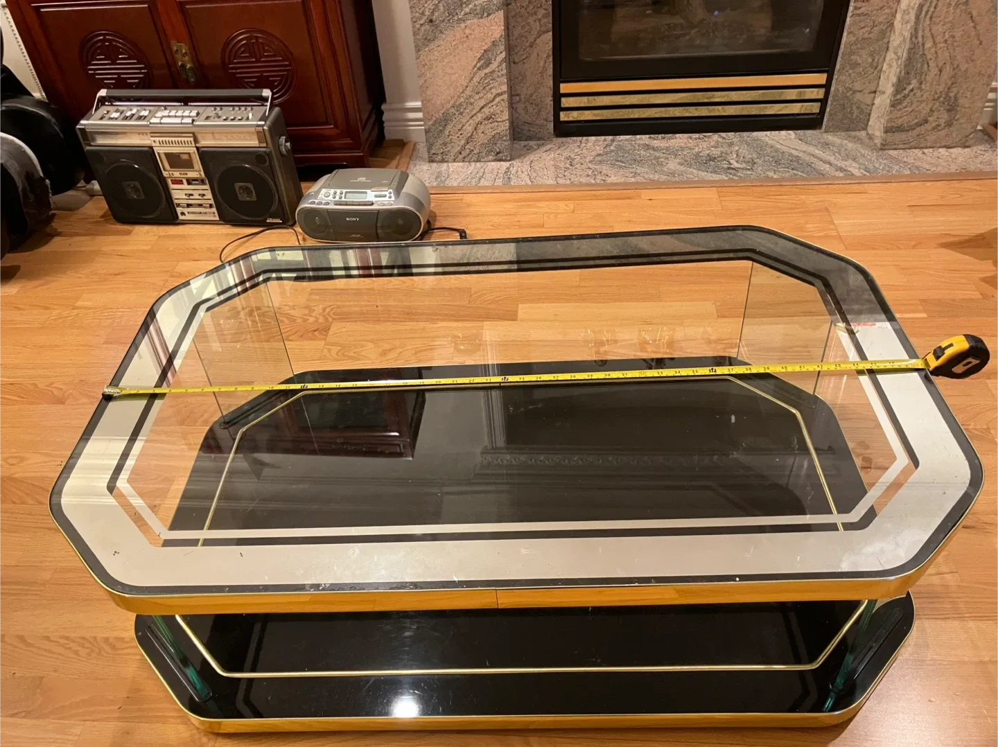 Glass and Gold Coffee Table image indicator(7)