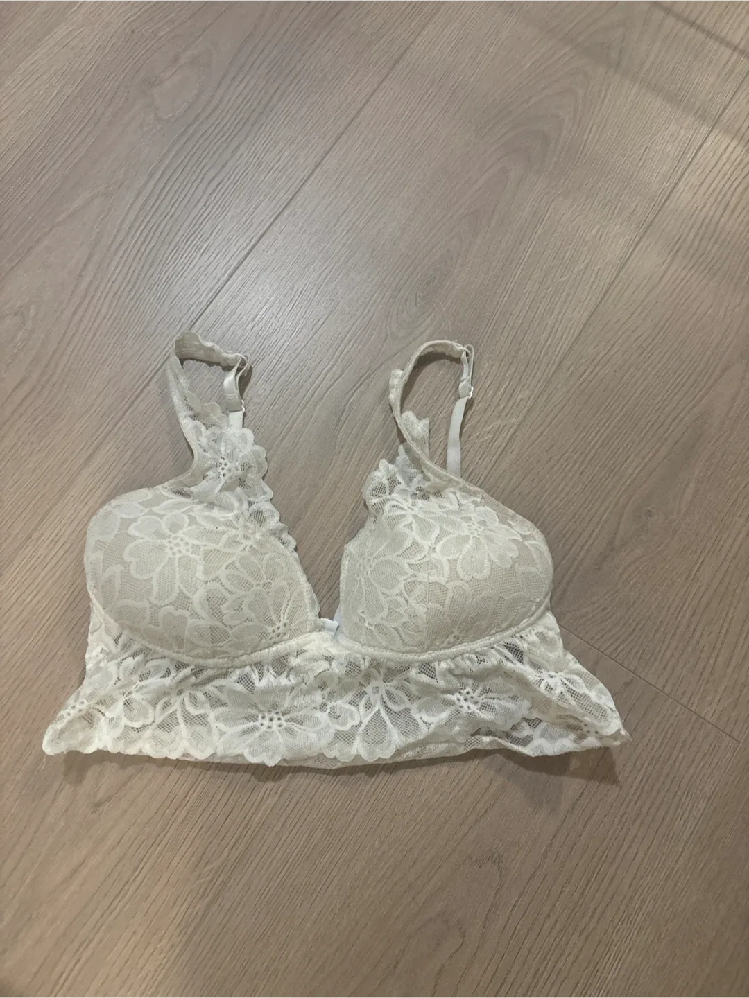 White Lace Bra