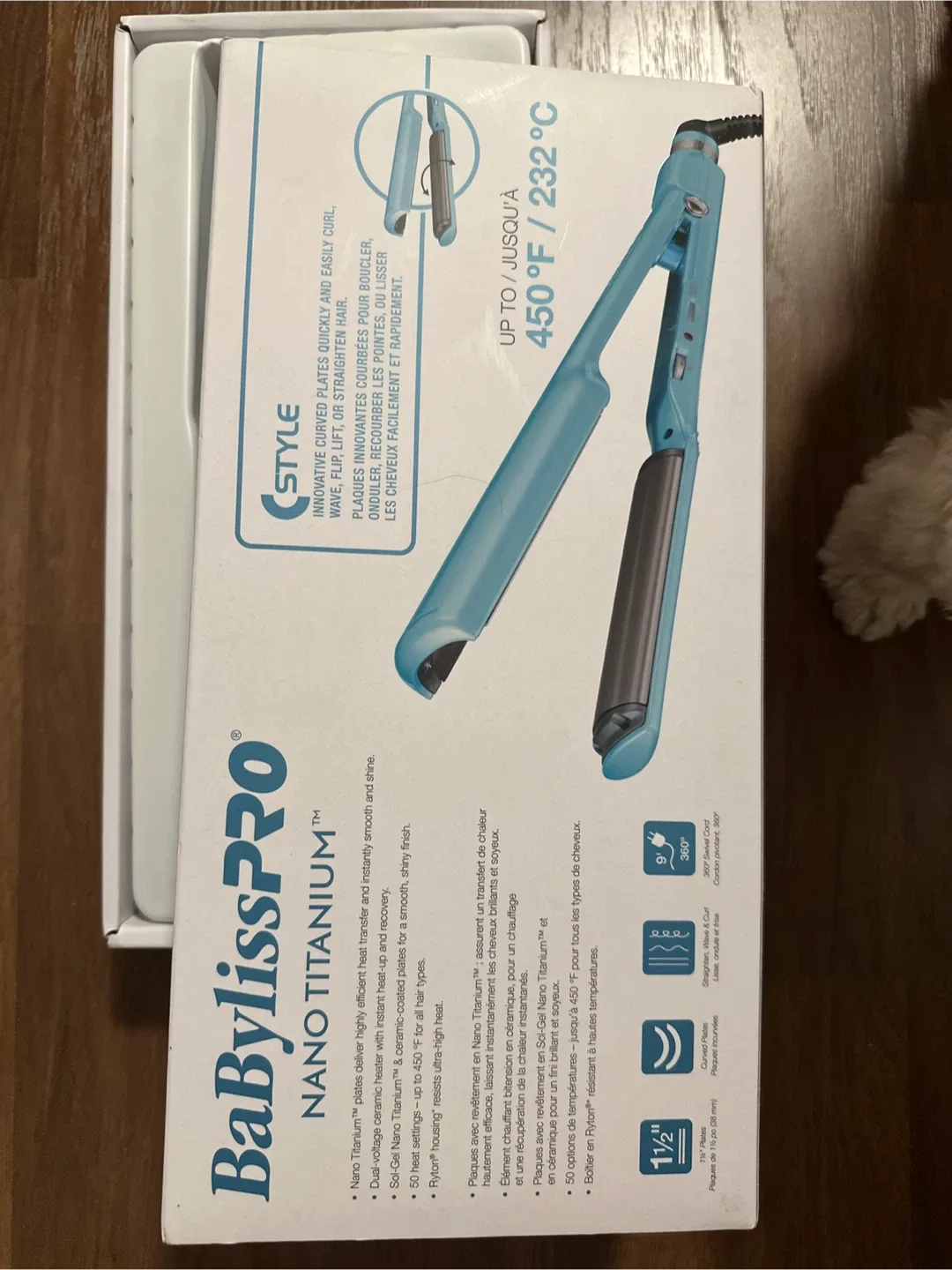 BabylissPRO Nano Titanium 1 1/2" Curling Iron - New! image indicator(3)
