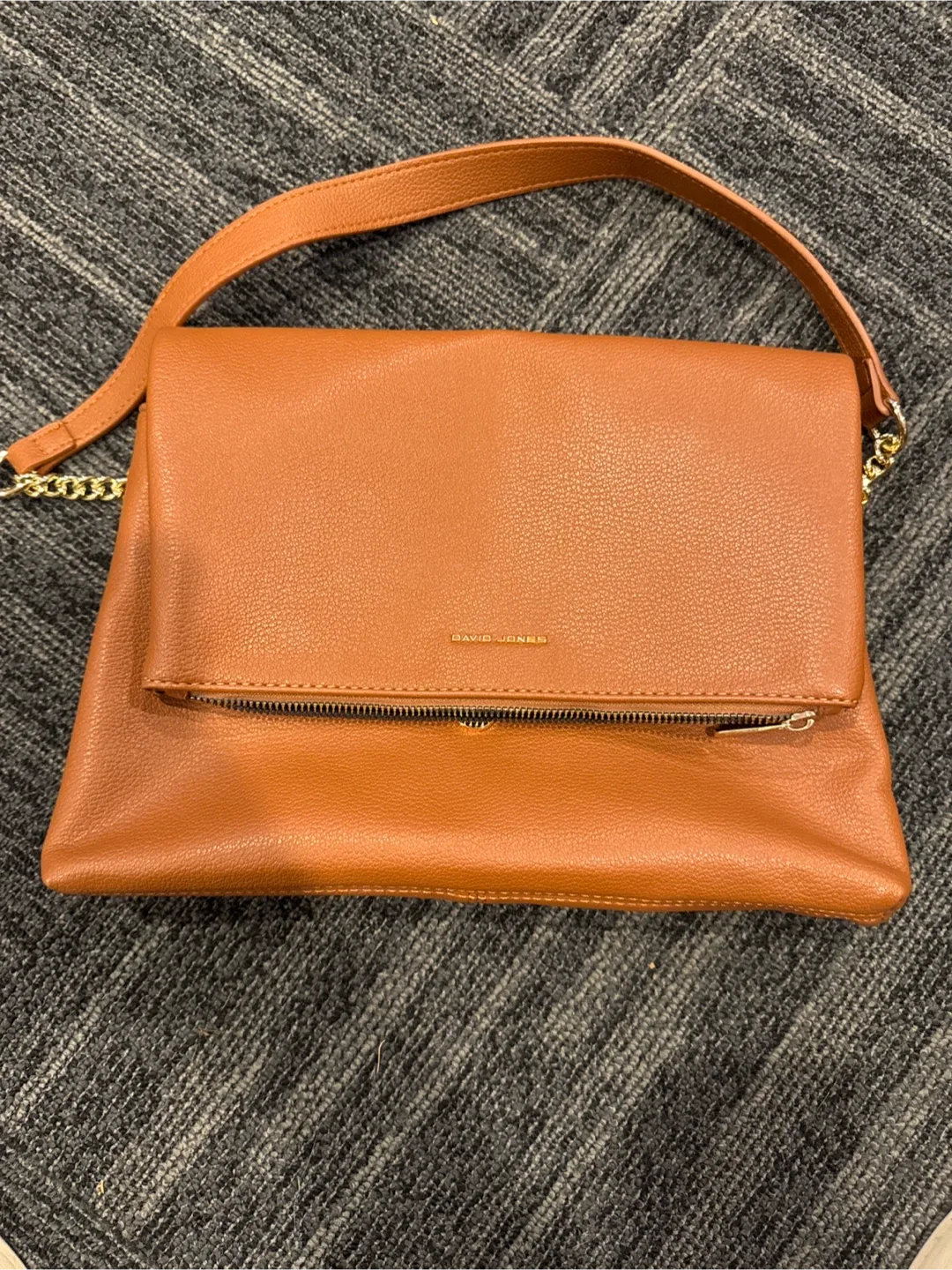 David Jones Brown Shoulder Bag