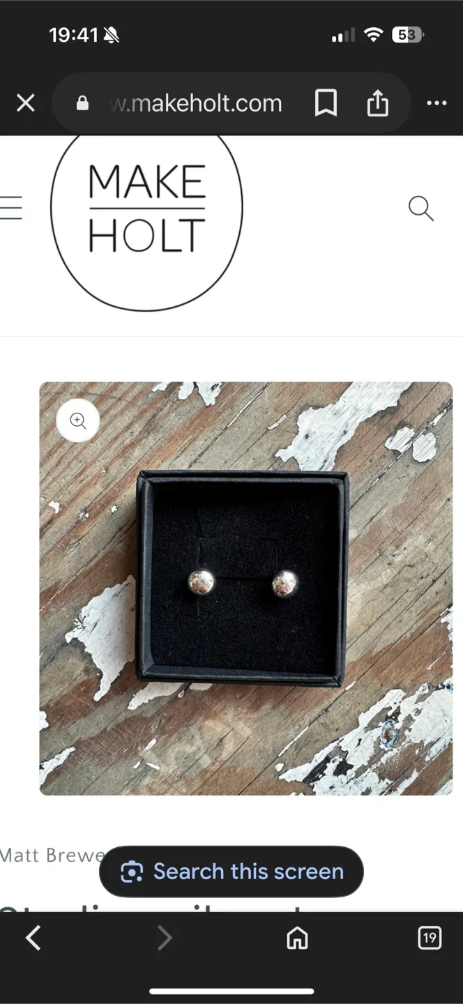 Sterling Silver Ball Stud Earrings