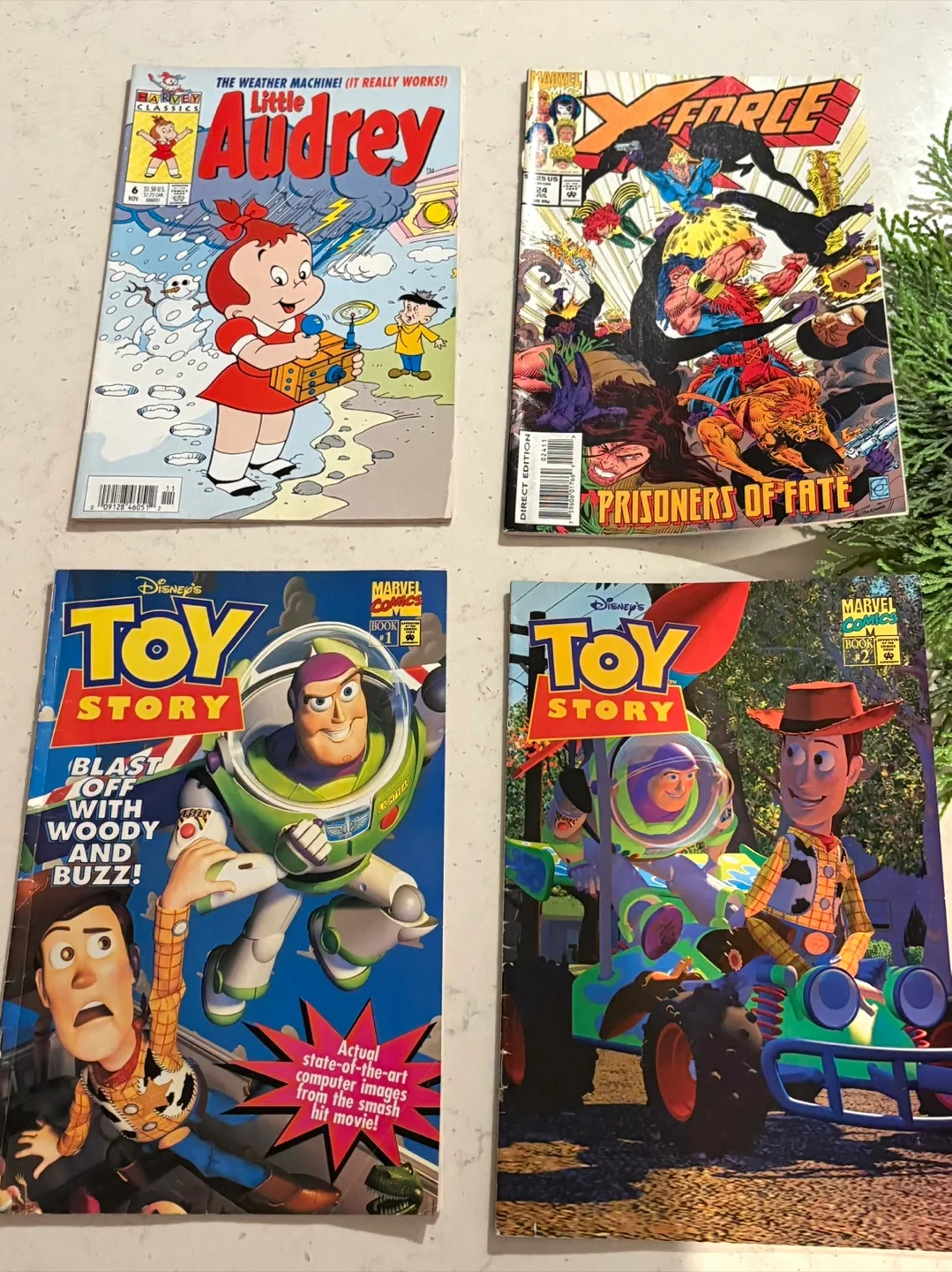 1993 & 1996 Marvel Comics: X-Force, Toy Story, Little Audrey