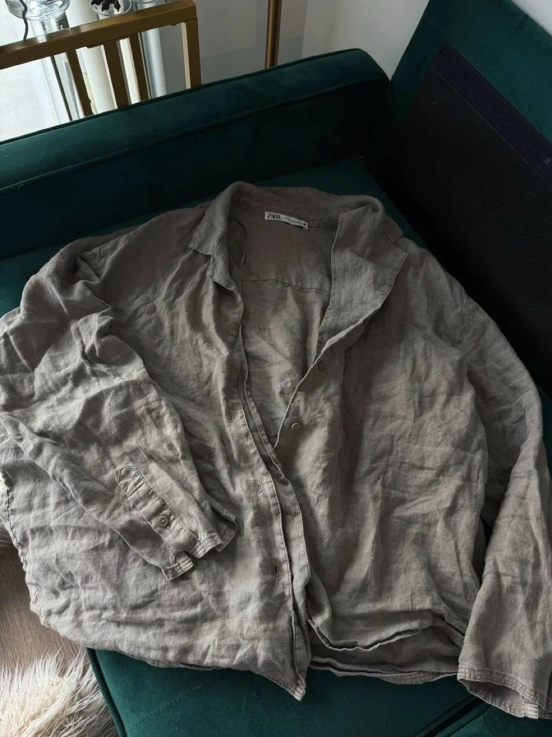 ZARA Linen Shirt - Size XL image indicator(7)