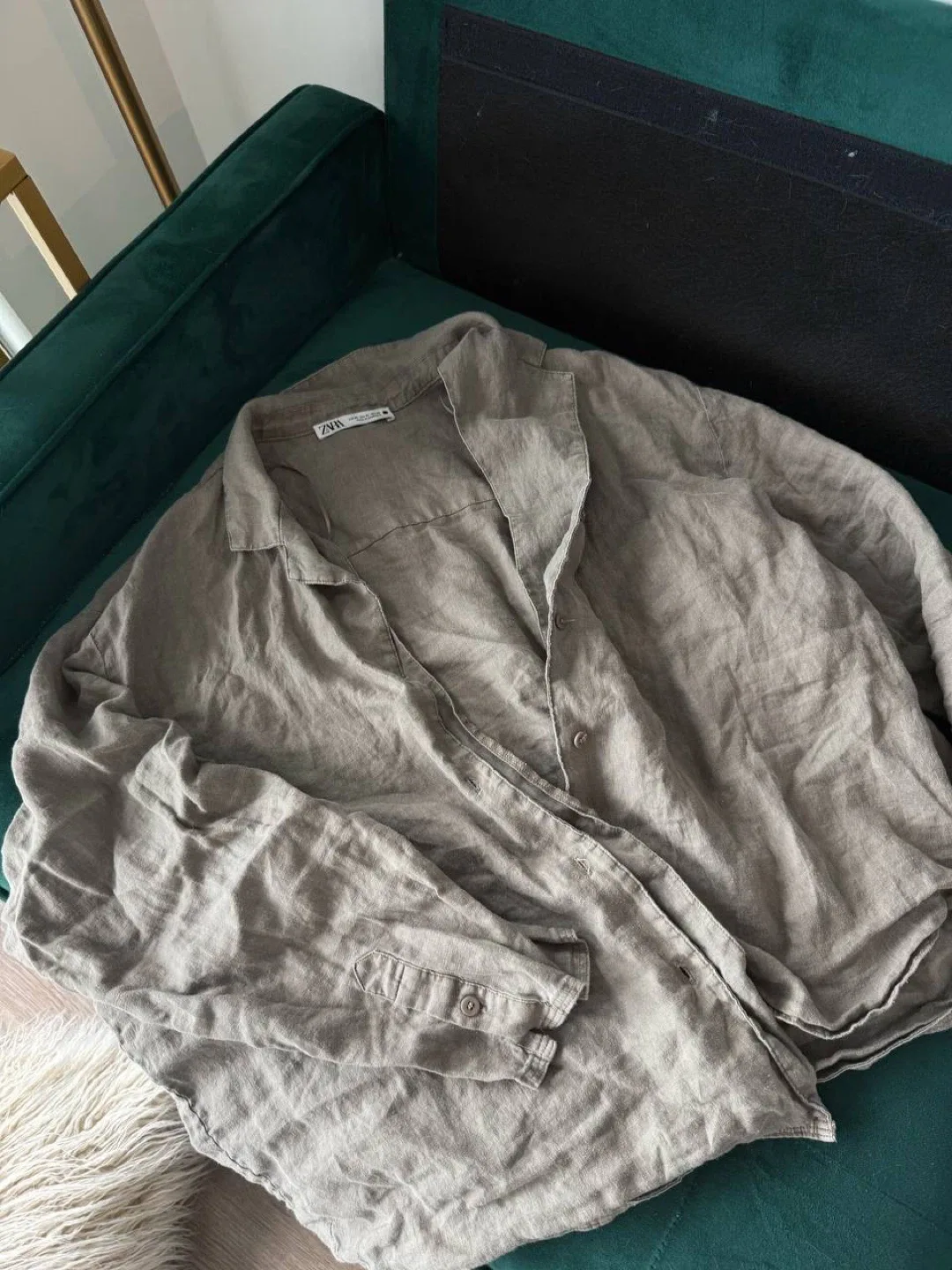 ZARA Linen Shirt - Size XL image indicator(8)