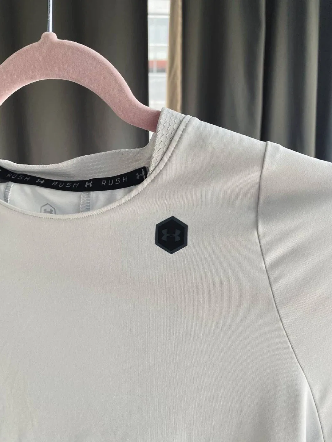 T-shirt rush top gray / orange L, Under Armour image indicator(9)