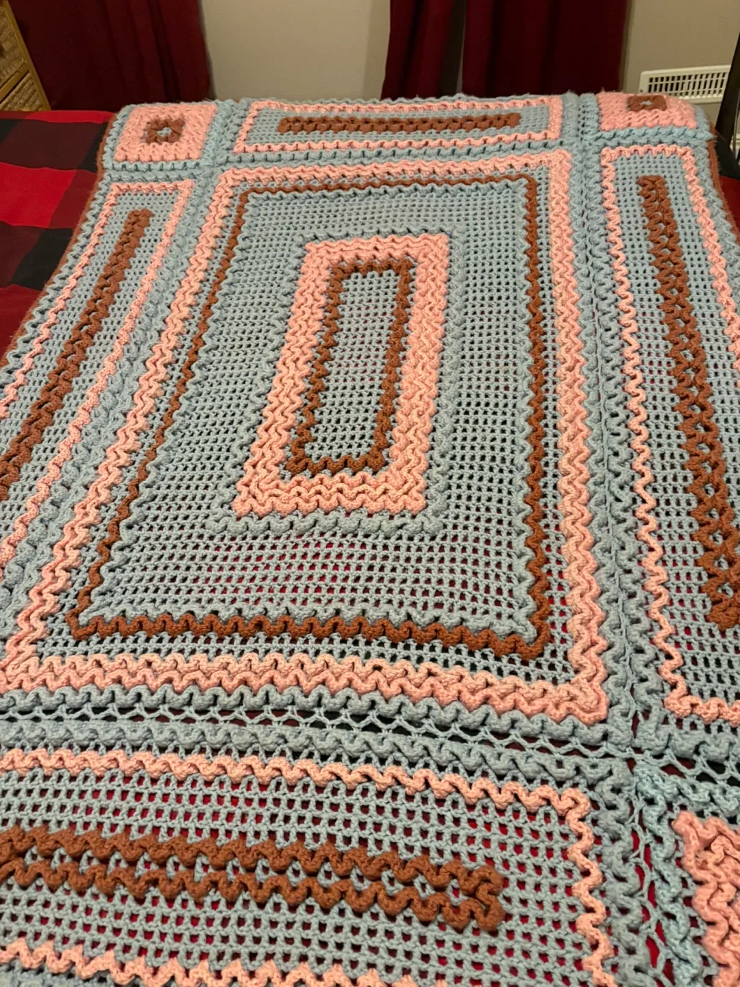 Handmade Crocheted Blanket & Pillows image indicator(2)