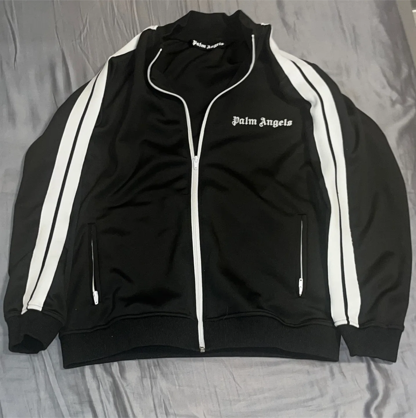Palm Angels Black Track Full - Zip up
