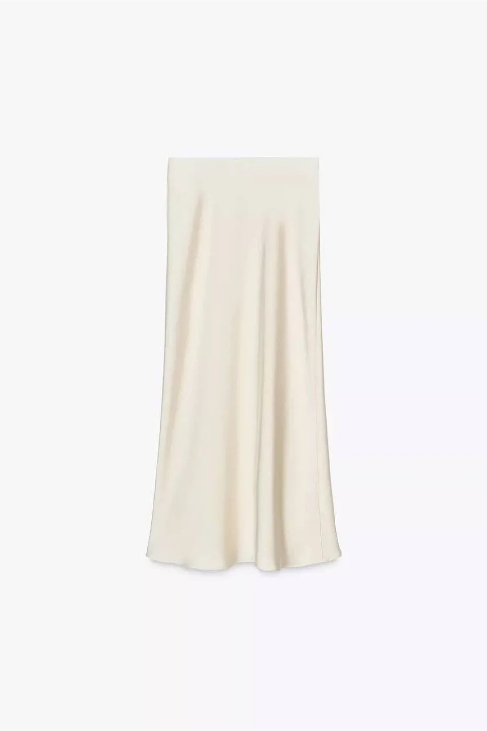 ZARA Satin Midi Skirt (XL)