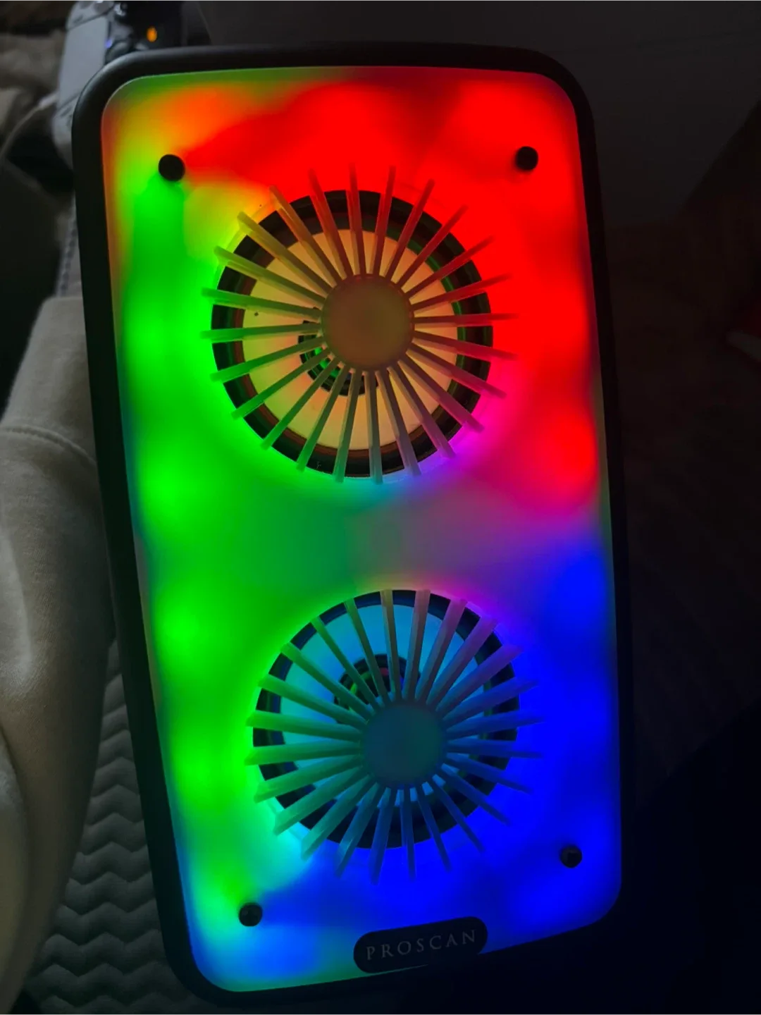 Proscan Portable Bluetooth Speaker with Lights