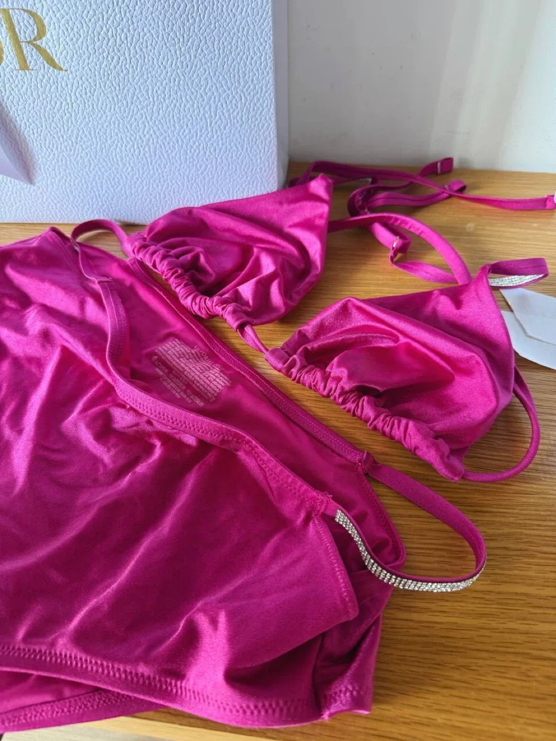 Victoria's Secret Pink Rhinestone Bikini,XL image indicator(2)