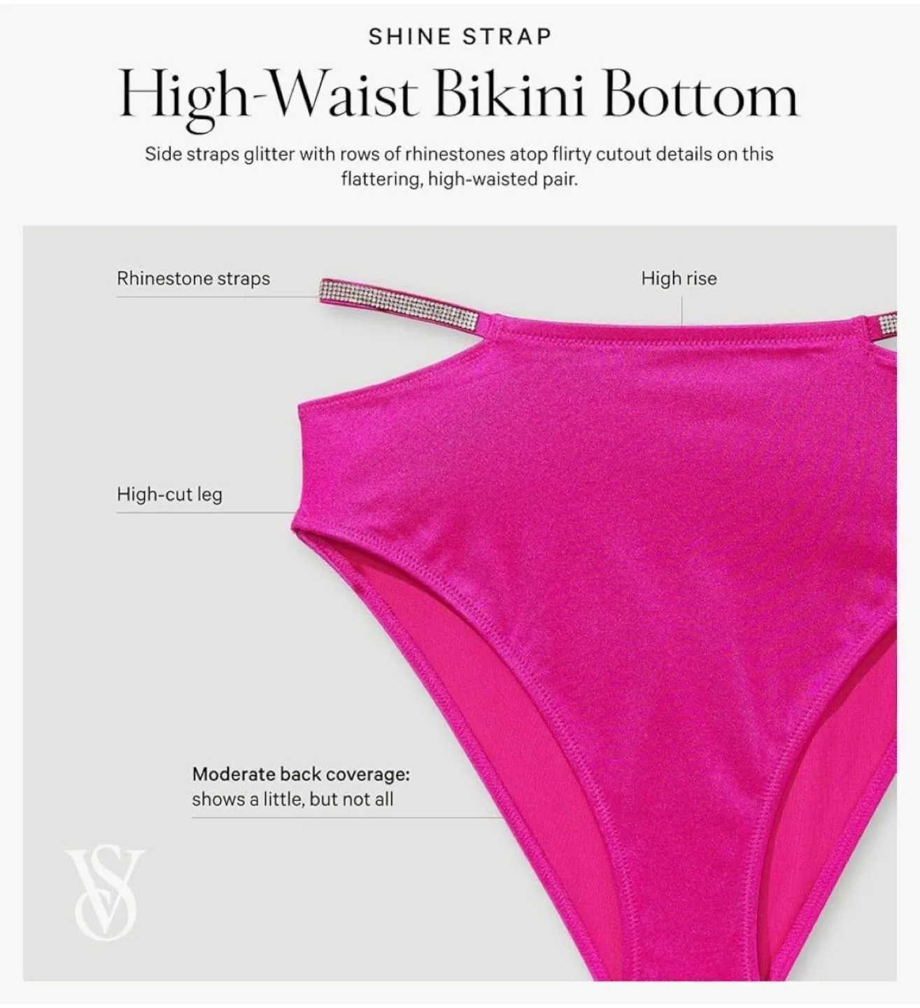 Victoria's Secret Pink Rhinestone Bikini,XL image indicator(8)