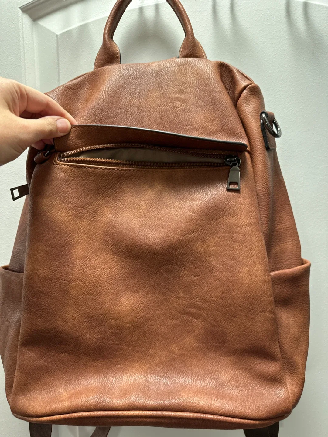 Brown Convertible Backpack image indicator(2)
