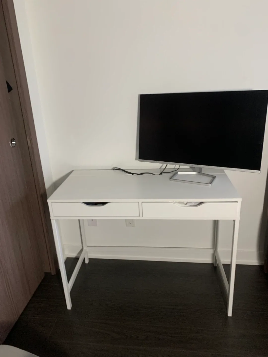 White Desk with Drawers