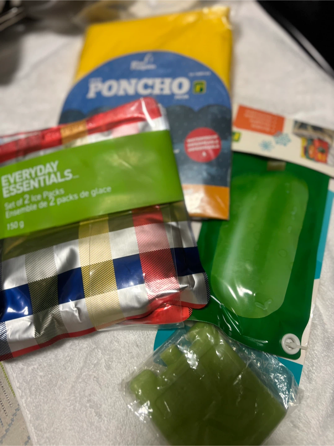 Dollarama Poncho & Ice Packs - photo 3