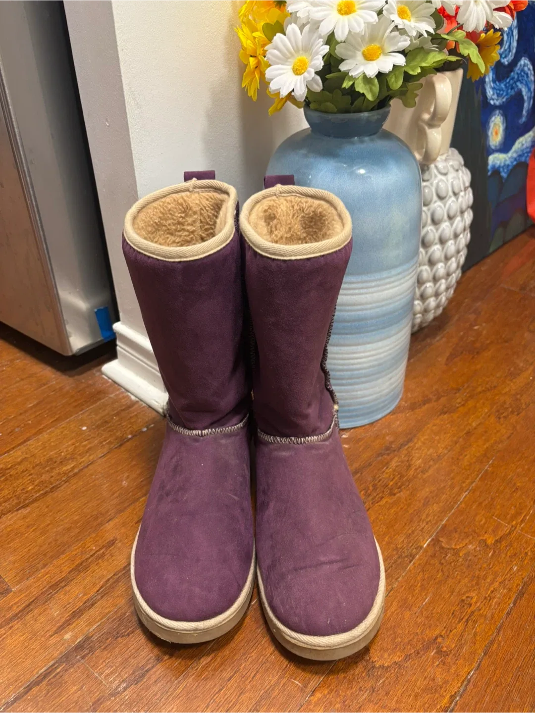 Purple Ugg Style Boots