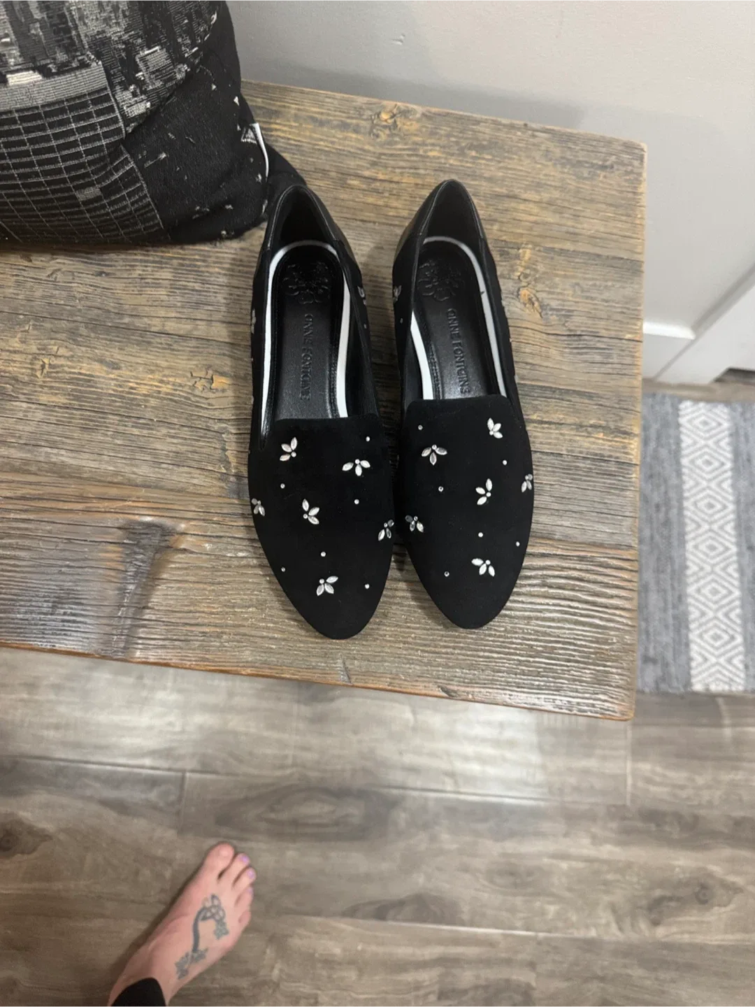 Anne fontaine Black suede Loafers image indicator(4)