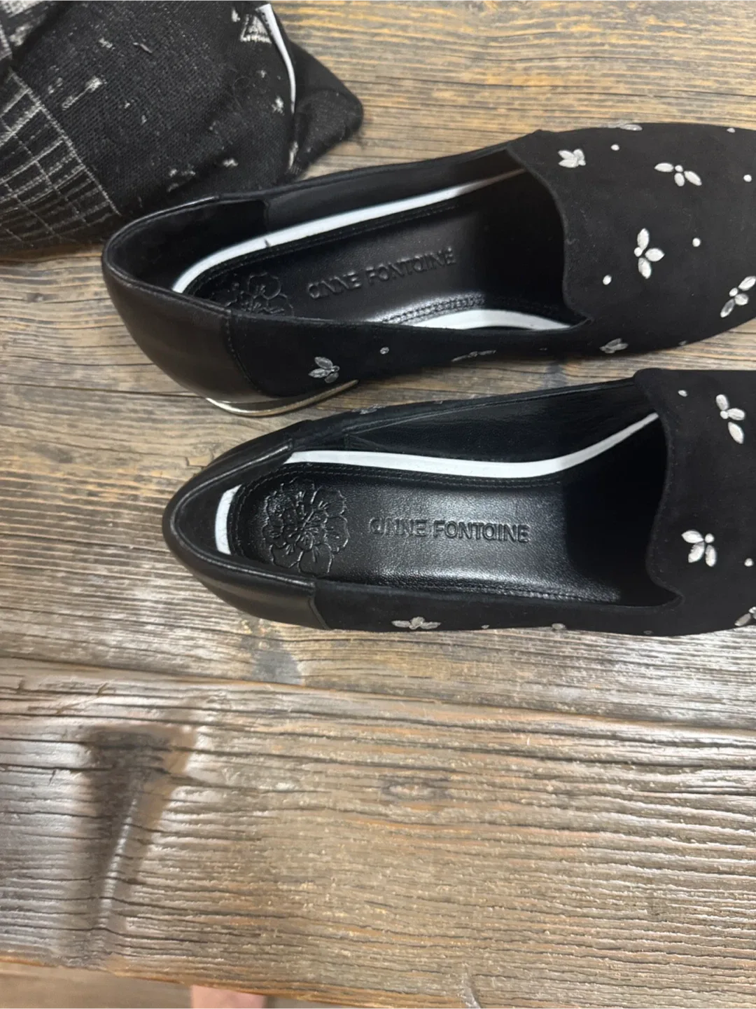 Anne fontaine Black suede Loafers image indicator(5)
