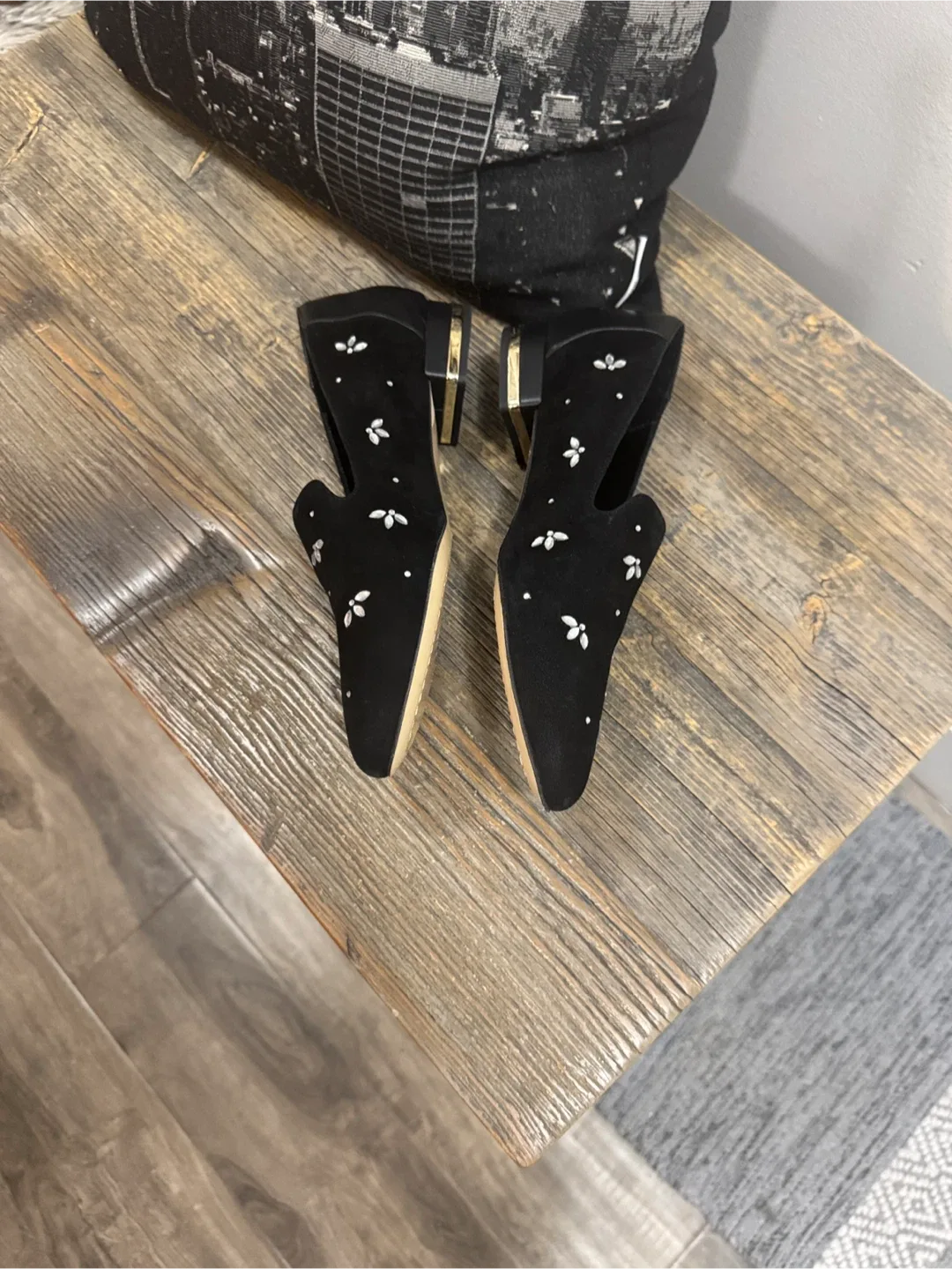 Anne fontaine Black suede Loafers image indicator(8)