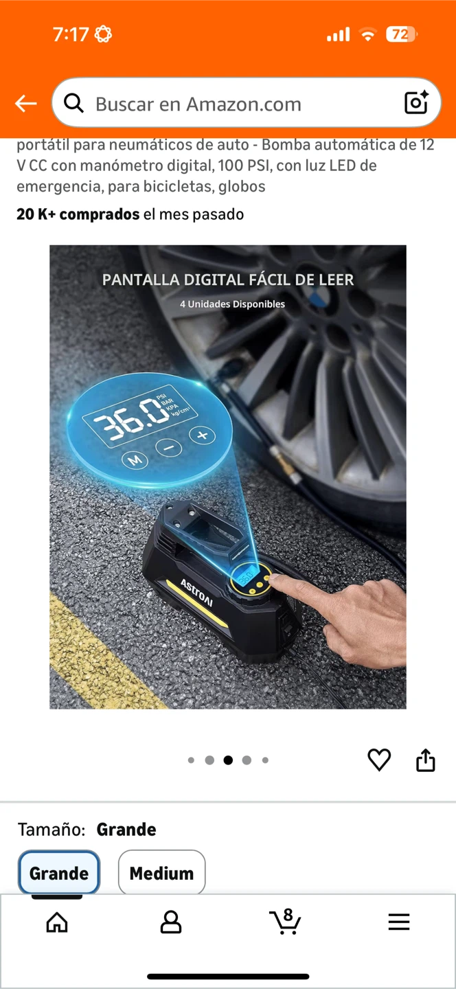 AstroAI Portable Car Air Pump CZK-3631 - photo 2