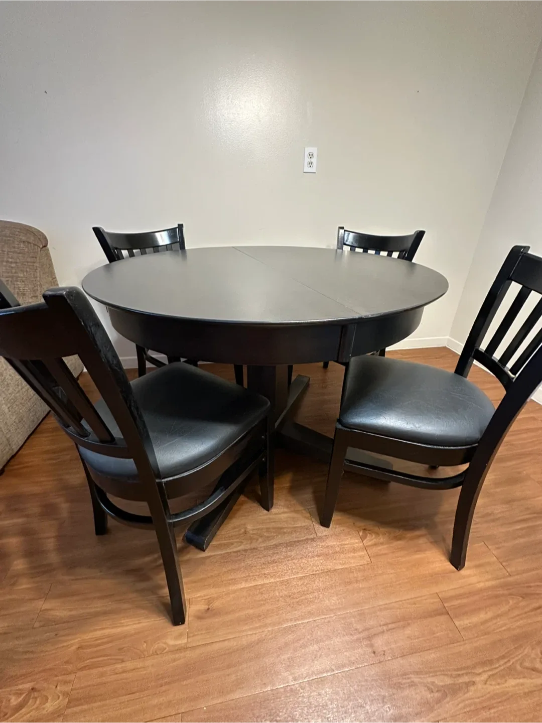 Dark brown Dining Table with 4 Chairs image indicator(2)