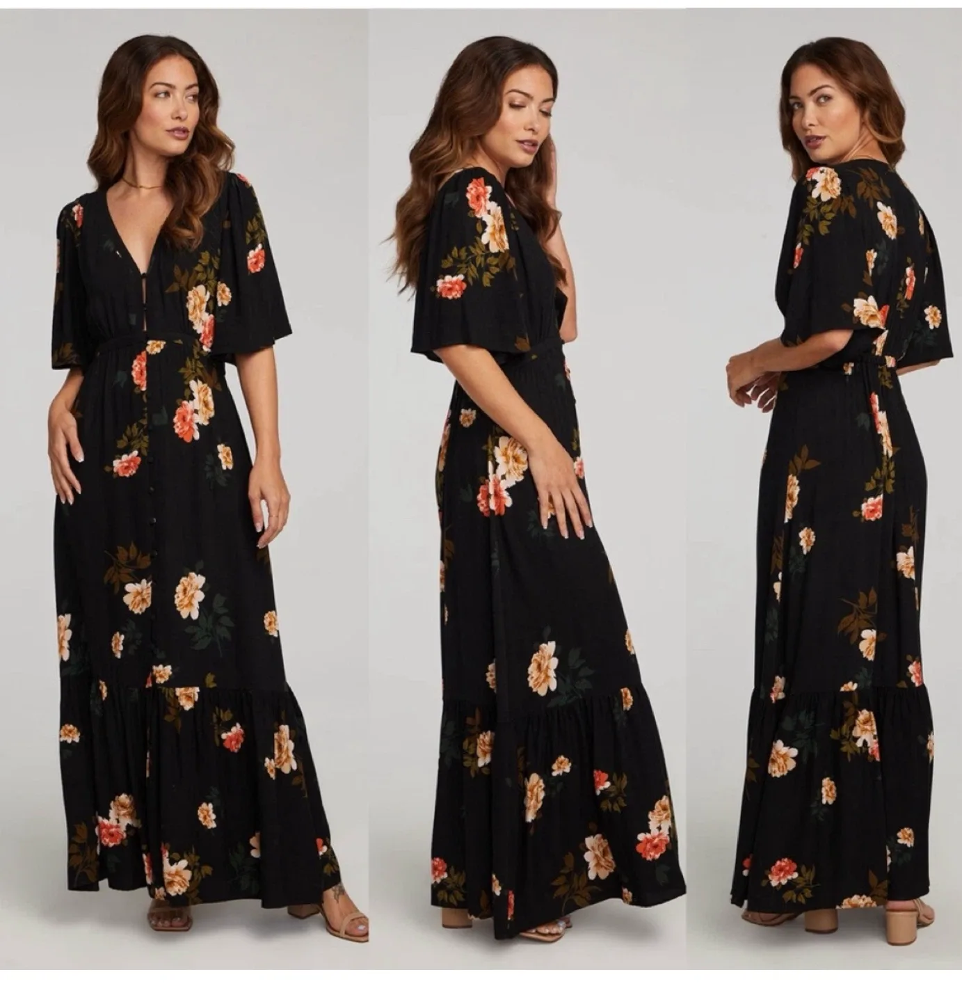 Saltwater LUXE black maxi dress - mes