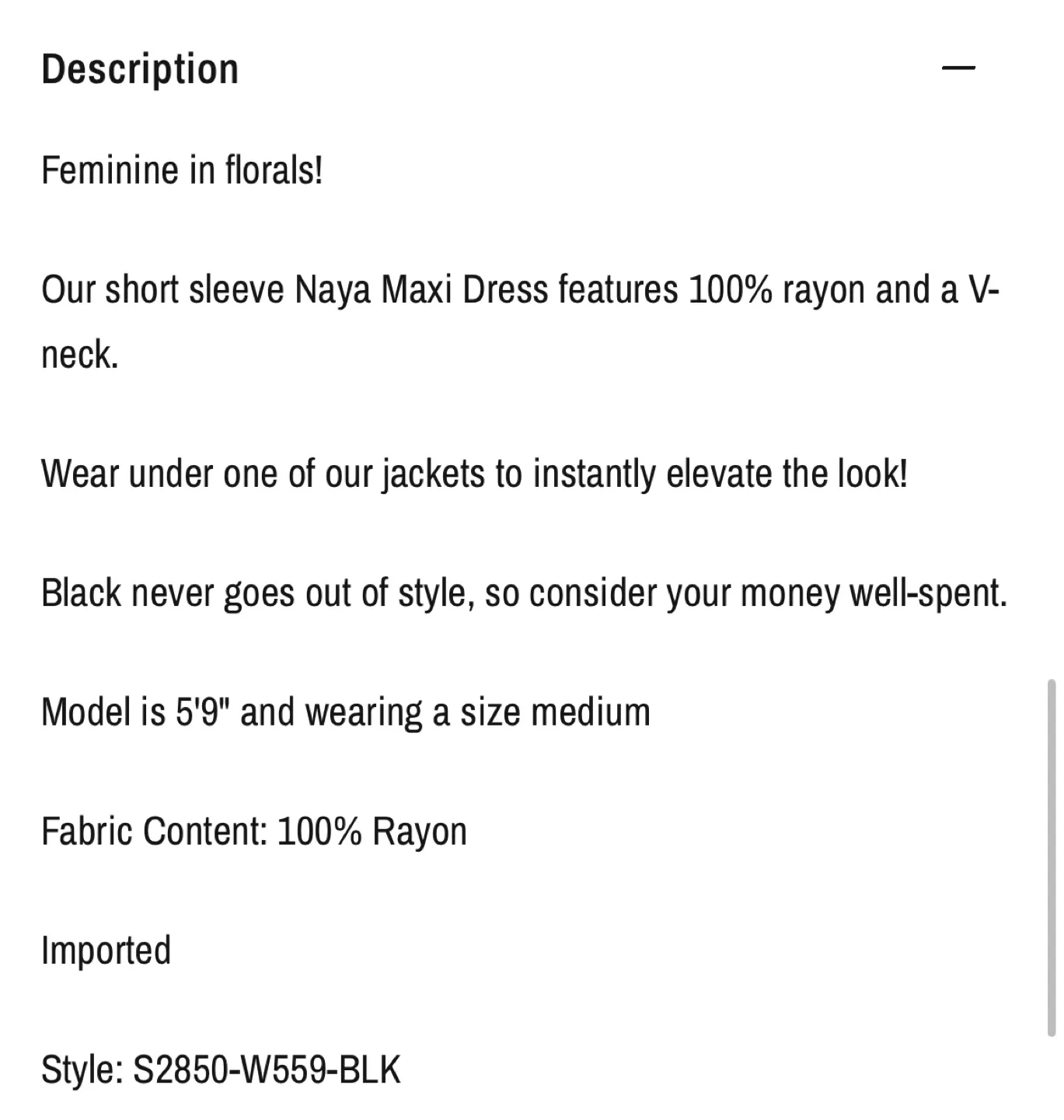 Saltwater LUXE black maxi dress - mes image indicator(5)