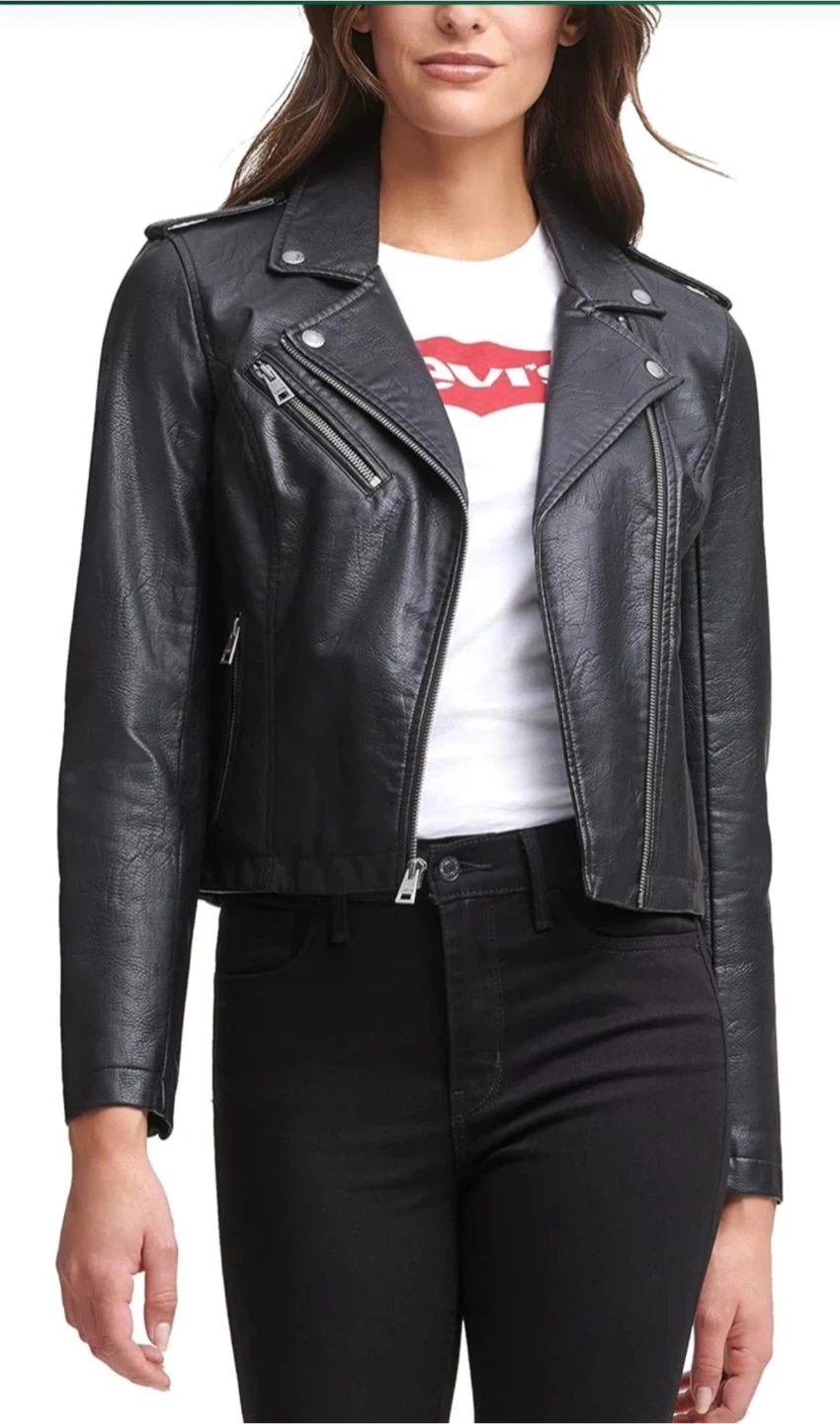 Levi Strauss & Co. Black Faux Leather Jacket