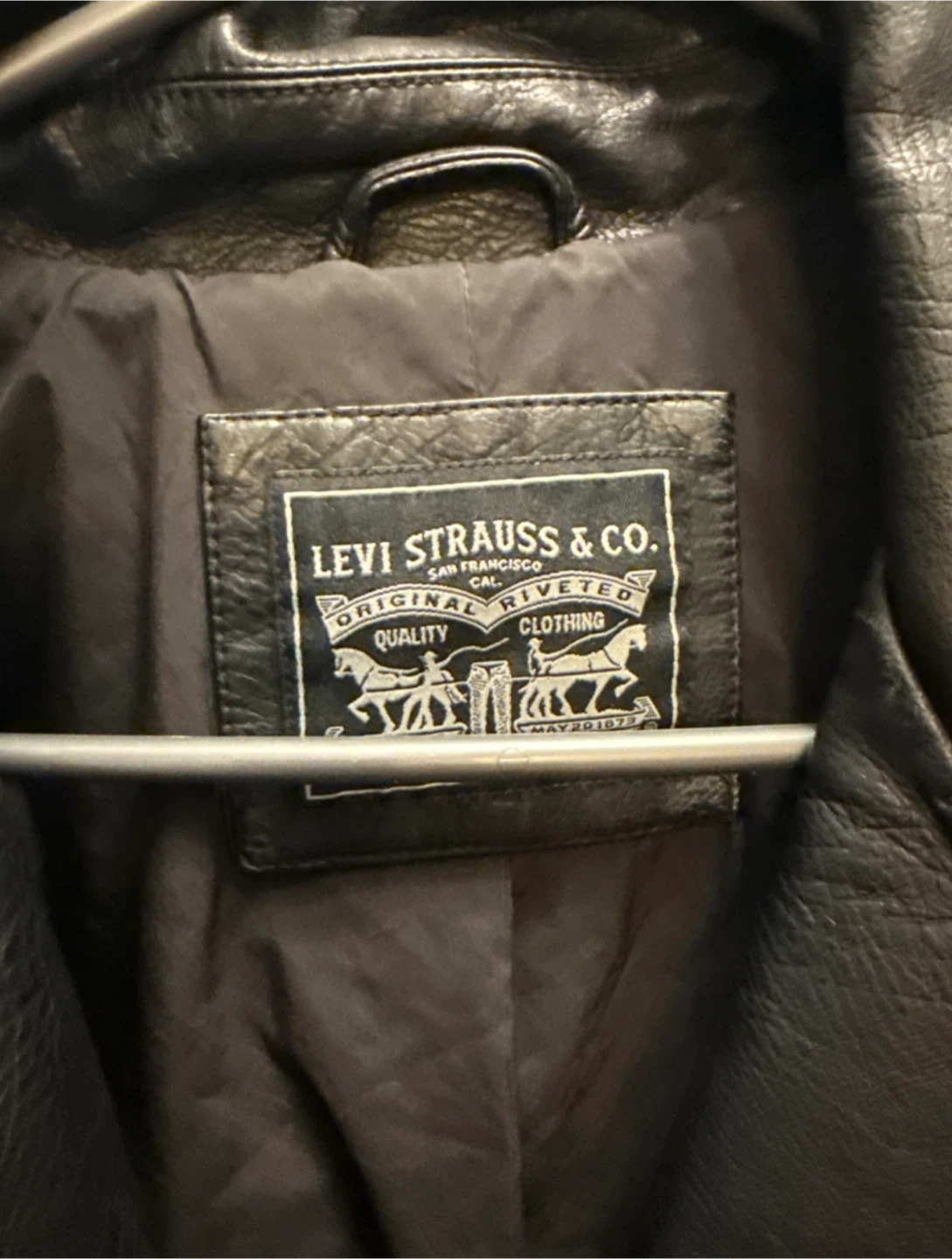 Levi Strauss & Co. Black Faux Leather Jacket - photo 3