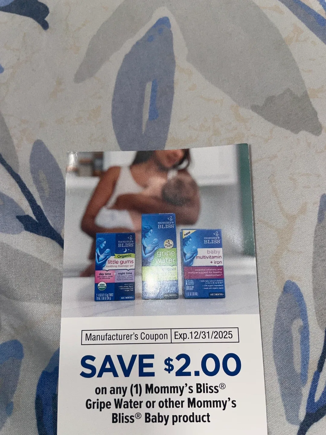 Mommy's Bliss $2.00 Off Coupon - Exp 2025