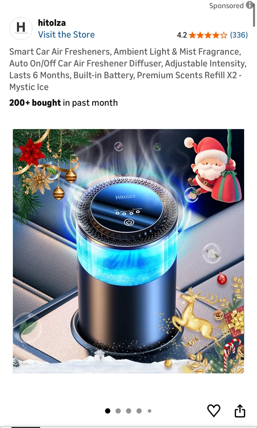 Hitolza Smart Car Air Freshener - Mystic Ice