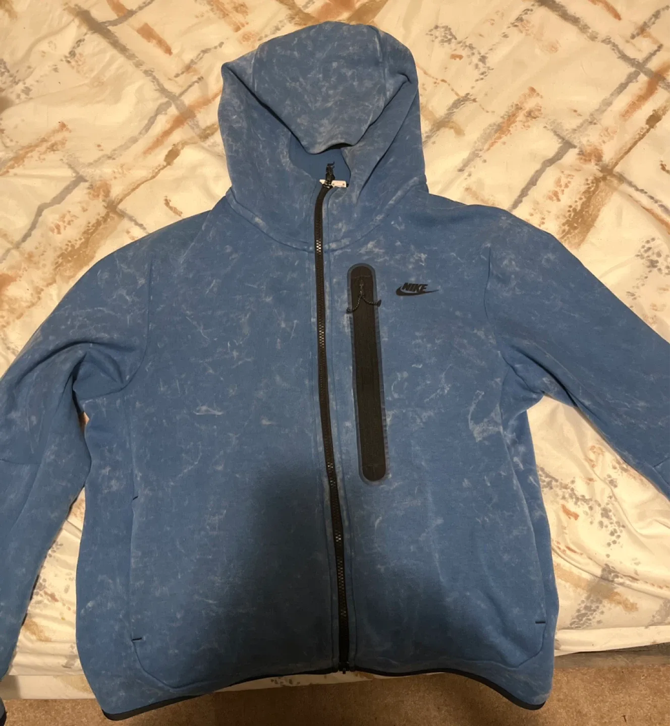 Nike Tech Fleece Full Zip Hoodie - Blue