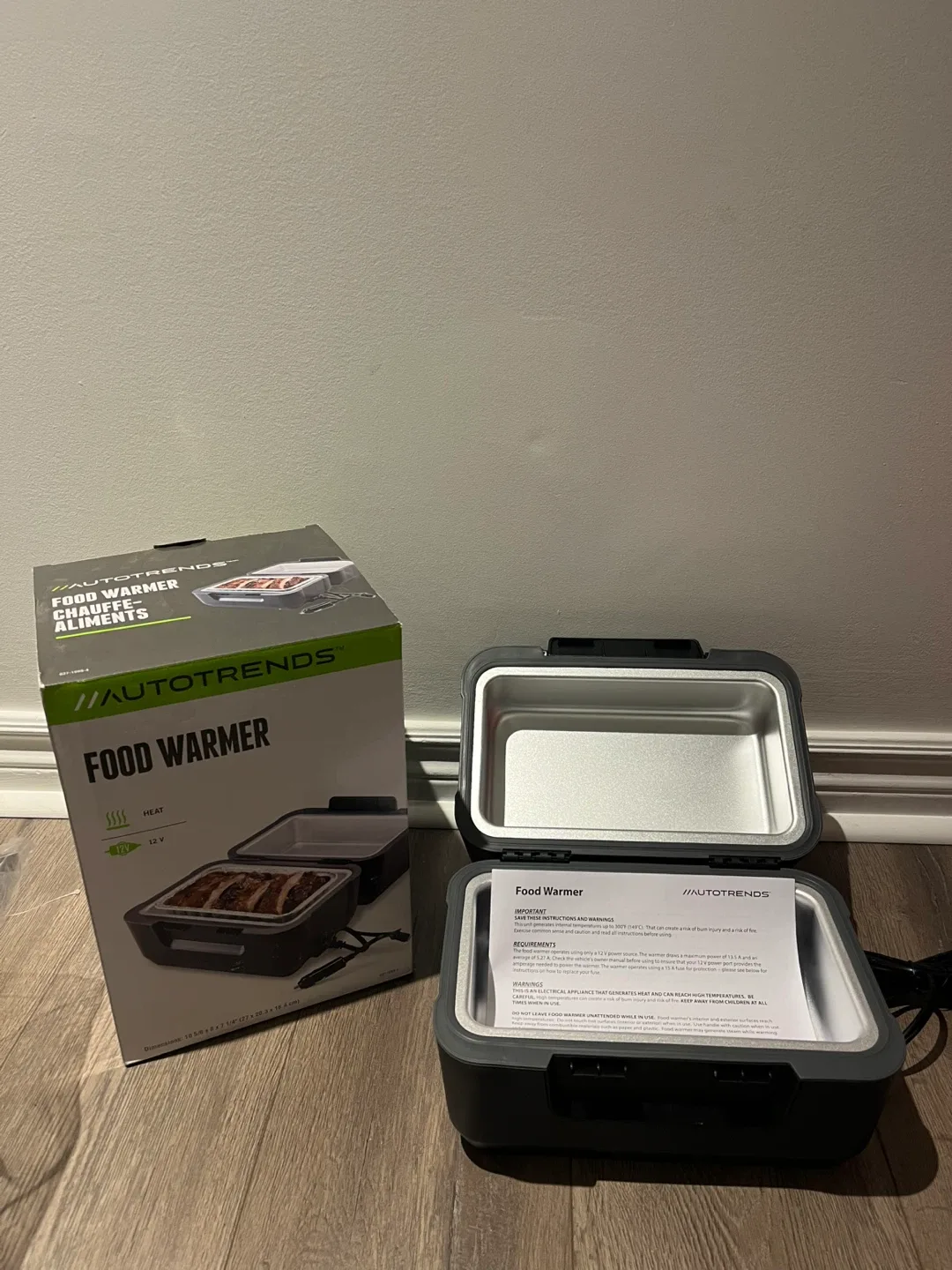 Brand new 12v food warmer