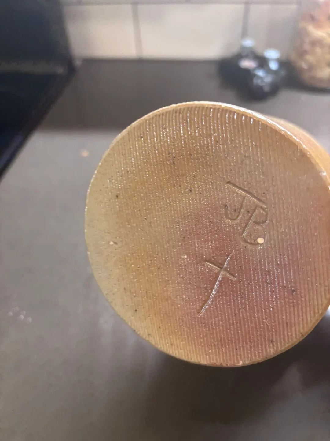 Stoneware Pitcher with Blue Decoration image indicator(4)